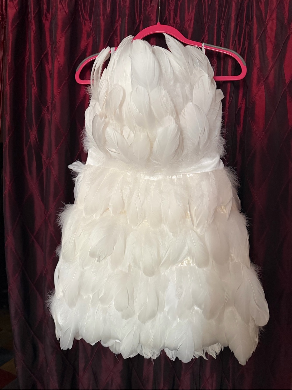 White Feathered Party Dress - Wore for 3 hours only for wedding party